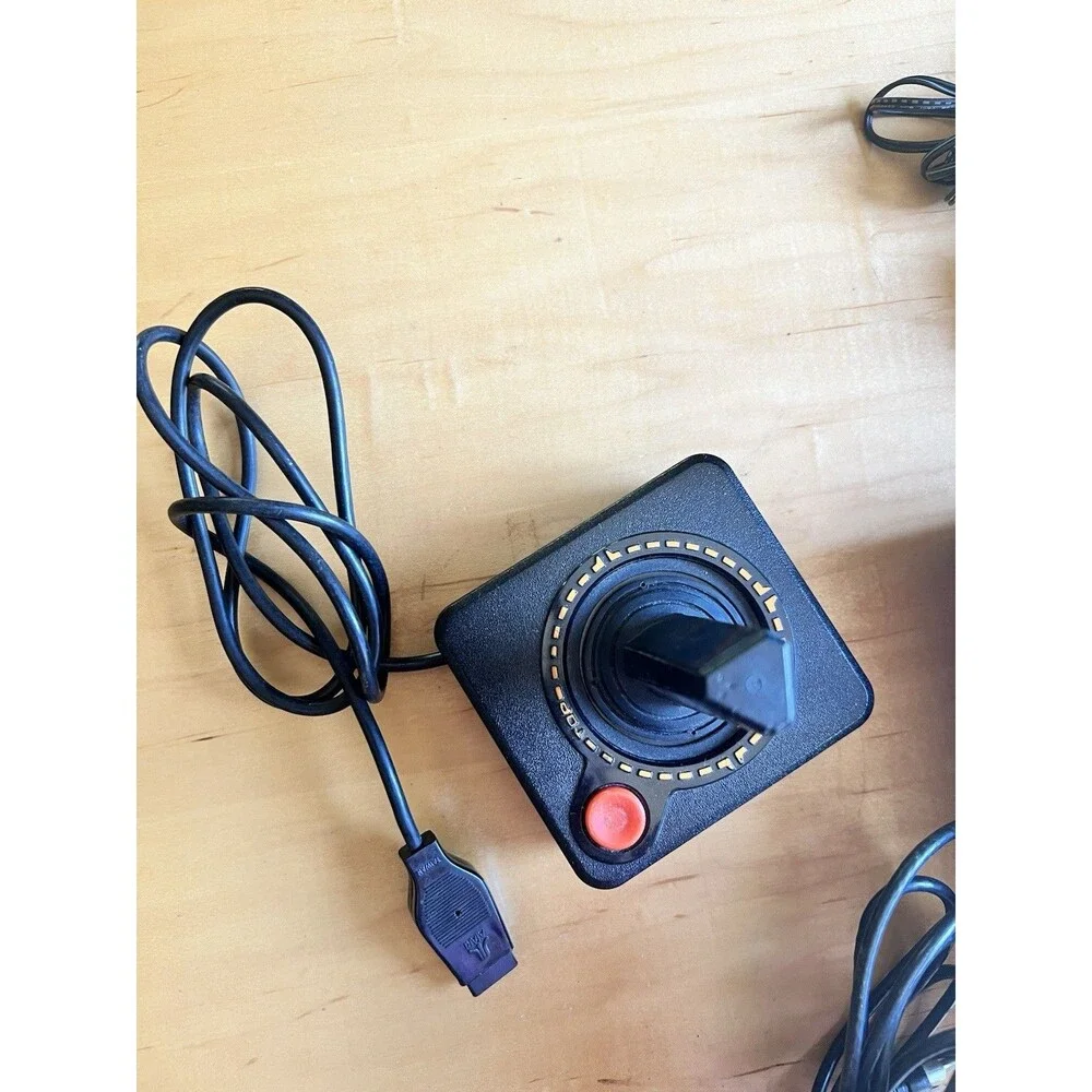 Atari 2600 4-Switch Console AV Mod Combat 2 Joysticks 2 Paddles Lot Tested